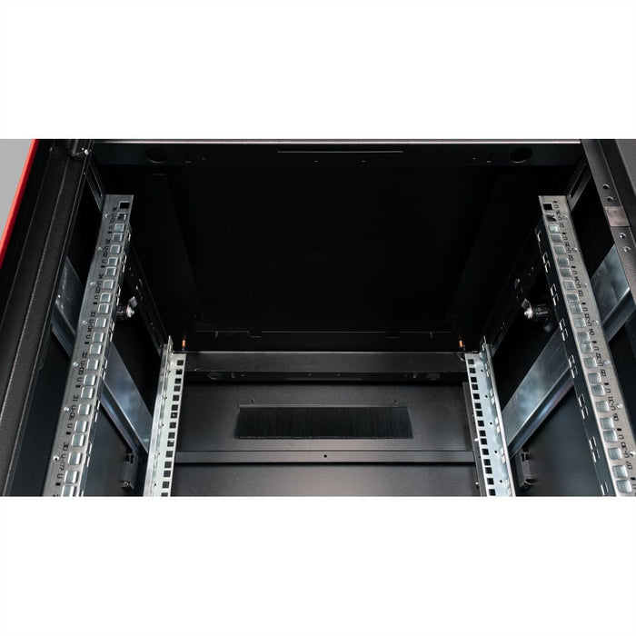 Roline 19-Zoll Netzwerkschrank Pro 36 He, 600x800 Bxt Glastr Schwarz