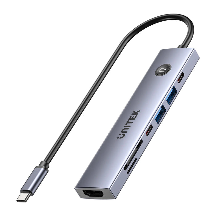 EAN 4894160059444 - UNITEK H1124AGY01 hub de interfaz 2 x USB 3.2 Gen 1 (3.1 Gen 1) Type-B Gris imagen 1