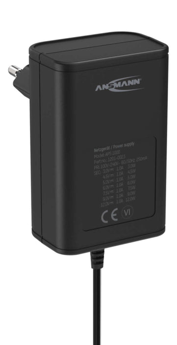 EAN 4013674164103 - Ansmann 1201-0023 adaptador e inversor de corriente Interior 12 W Negro imagen 4