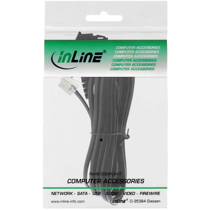 Cable Inline Tae-F, Para Telekom/Siemens, Tae-F A Rj11 6p4c, 20m