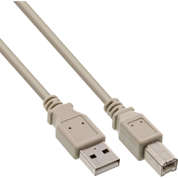 Inline Usb 2.0 Cable Tipo A Macho A Tipo B Macho Beige 2m