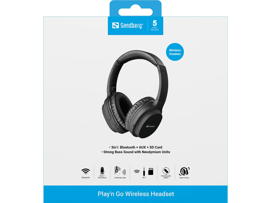 EAN 5705730126376 - Sandberg 126-37 auricular y casco Auriculares Inalámbrico y alámbrico Diadema Llamadas/Música USB Tipo C  imagen 3