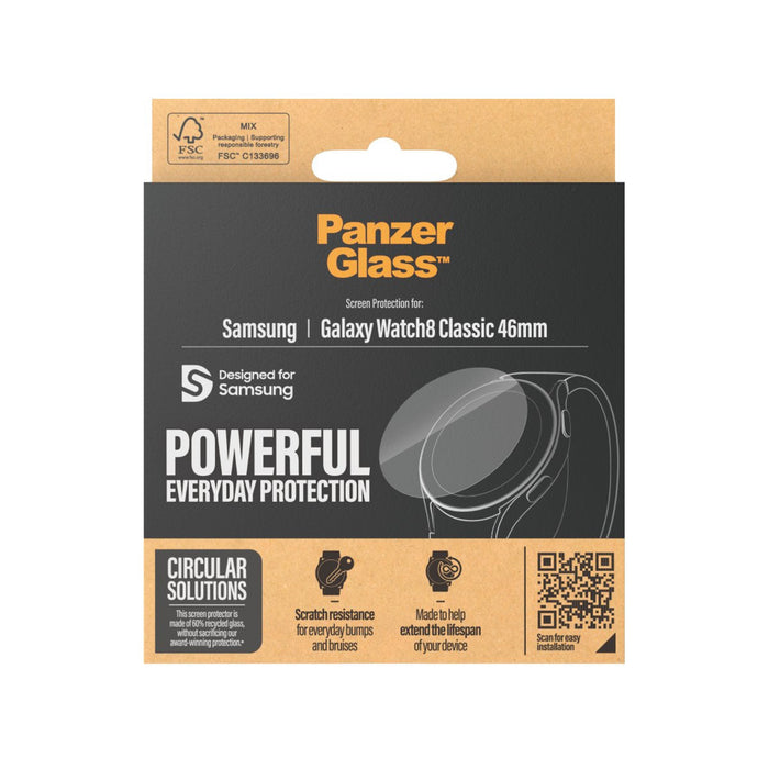 Panzerglass Protector De Pantalla Para Smartwatch - Cristal - Para Samsung Galaxy Watch8 Classic (46 Mm)