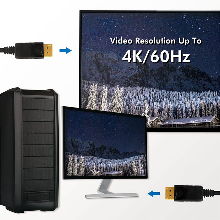 EAN 4052792063554 - LogiLink CD0100 cable DisplayPort 1 m Negro imagen 4
