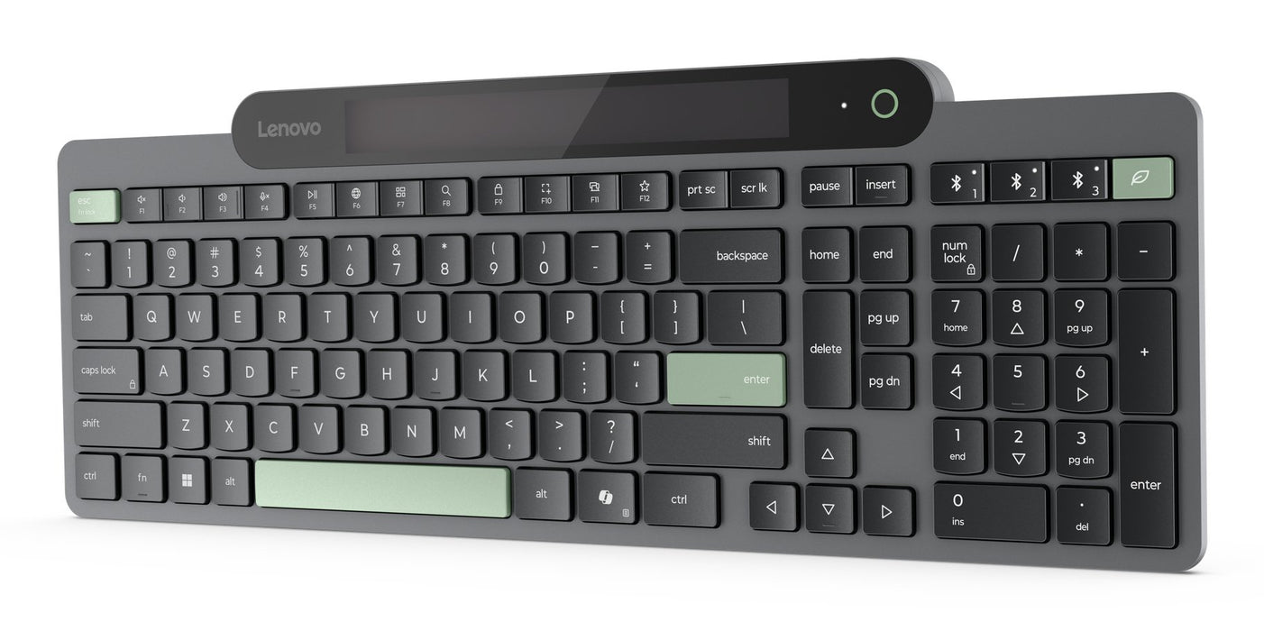 EAN 0195892122609 - Lenovo Self-Charging Bluetooth (ES 172) teclado Hogar / Oficina Español Negro, Verde imagen 12