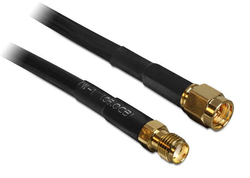 EAN 4043619884445 - DeLOCK 5m SMA m/f cable coaxial CFD200 imagen 1