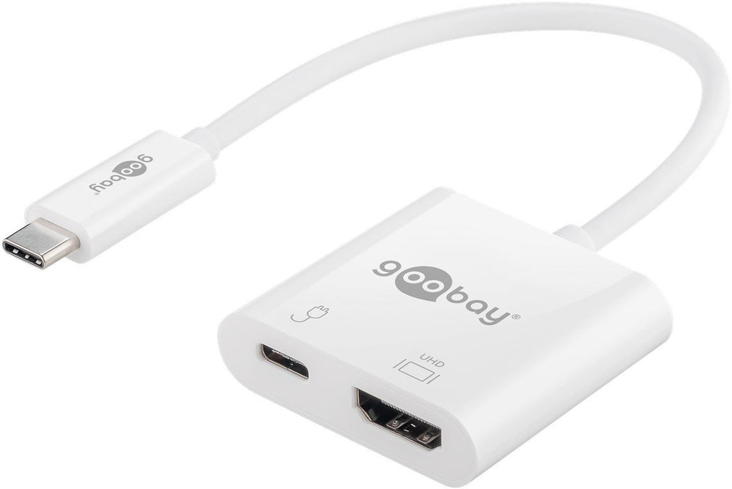 EAN 4040849621109 - Goobay 62110 base para portátil y replicador de puertos Alámbrico USB 3.2 Gen 1 (3.1 Gen 1) Type-C Blanco imagen 2