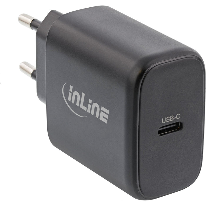 Inline® Usb Pd Power Supply, Gan Charger, Single Usb-C, Power Delivery, 65w, Black