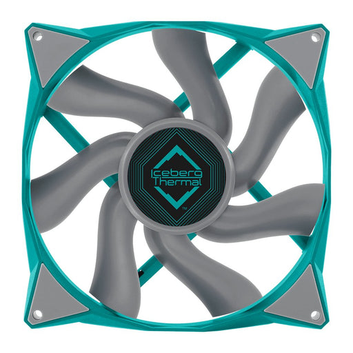 EAN 1230000071062 - Iceberg Thermal IceGALE Carcasa del ordenador Ventilador 14 cm Verde azulado 1 pieza(s) imagen 1