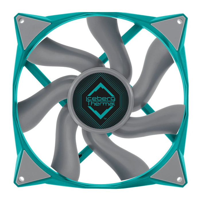 EAN 1230000071062 - Iceberg Thermal IceGALE Carcasa del ordenador Ventilador 14 cm Verde azulado 1 pieza(s) imagen 1