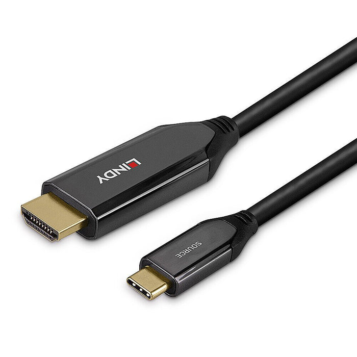 EAN 4002888433693 - Lindy 43369 adaptador de cable de vídeo 3 m USB Tipo C HDMI tipo A (Estándar) Negro imagen 5