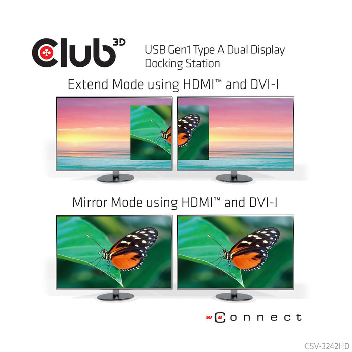 EAN 8717249401018 - CLUB3D SenseVision USB3.0 Dual Display Docking Station Alámbrico USB 3.2 Gen 1 (3.1 Gen 1) Type-A Negro imagen 13