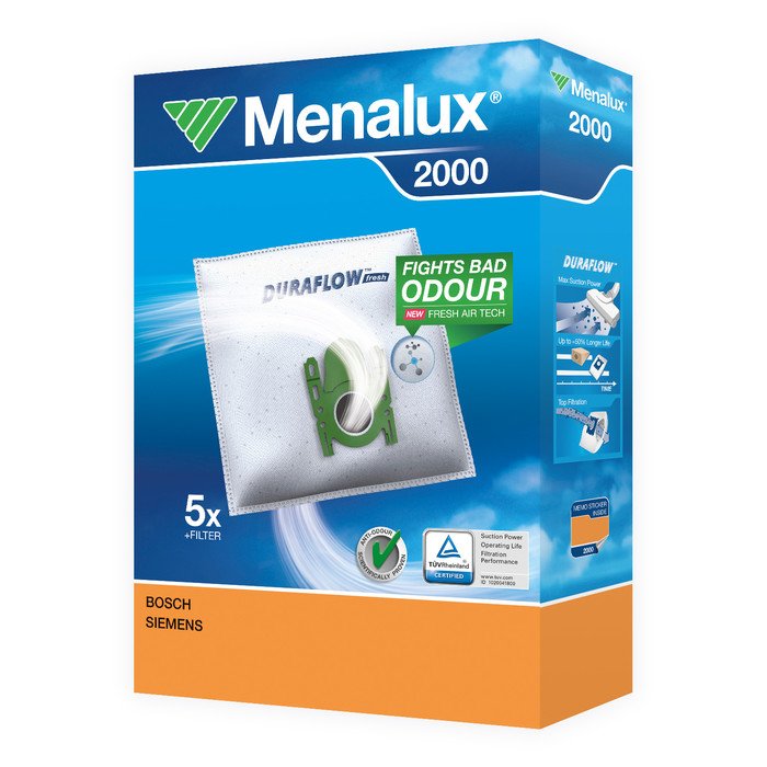 EAN 3023372025706 - Menalux 2000 Bolsa para el polvo Aspiradora cilíndrica imagen 2