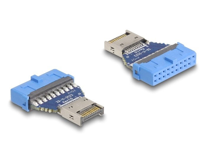 Delock 67129 Usb 5 Gbps Adaptador De Cabezal De Pines Hembra A Interno Usb Tipo-E Clave A Macho