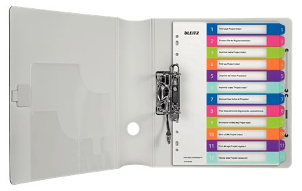 EAN 4002432100323 - Esselte 1244-00-00 Separador numérico con pestaña Polipropileno (PP) Multicolor imagen 2