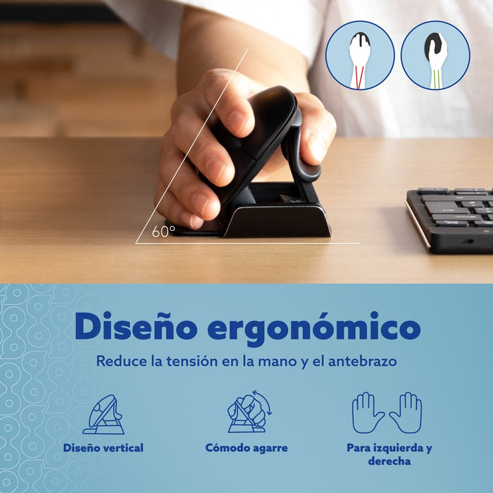 EAN 8719274491927 - R-Go Tools RGOTWBMWLBL ratón Oficina Ambidextro Bluetooth + USB Type-A Óptico 2400 DPI imagen 9