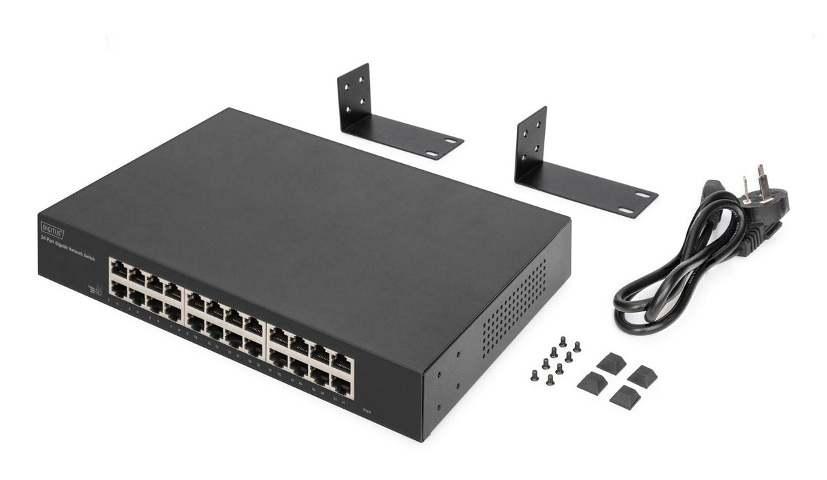 EAN 4016032498506 - Digitus DN-80113-2 switch No administrado Gigabit Ethernet (10/100/1000) Negro imagen 3