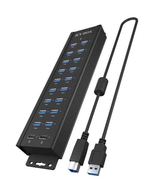EAN 4250078174080 - ICY BOX IB-HUB1720-U3 Negro imagen 1