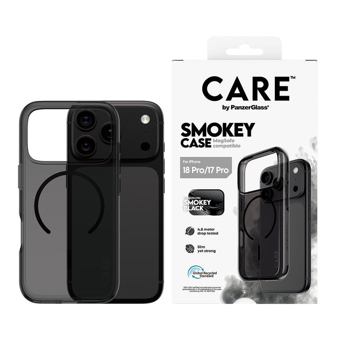 Panzerglass Care Smokey Case W. Negro Magsafe Iphone 18 Pro/ 17 Pro