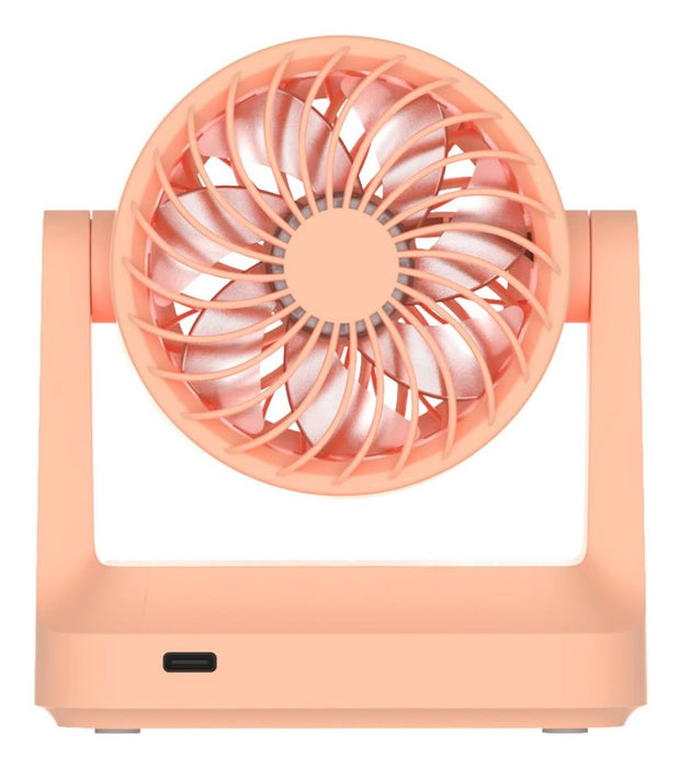 Muitomas Desk Mini Portable Fan With Usb-C Charge Peach Fuzz Deskfanpf