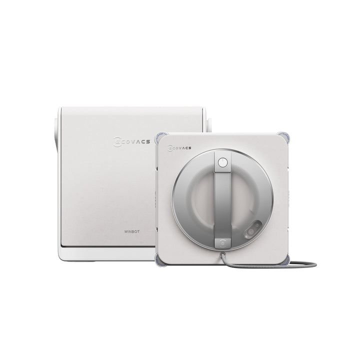 Ecovacs Winbot W2s Pro Omni Window Cleaning Robot,Auto Spray,Smart Path Planning,White+Portable Station