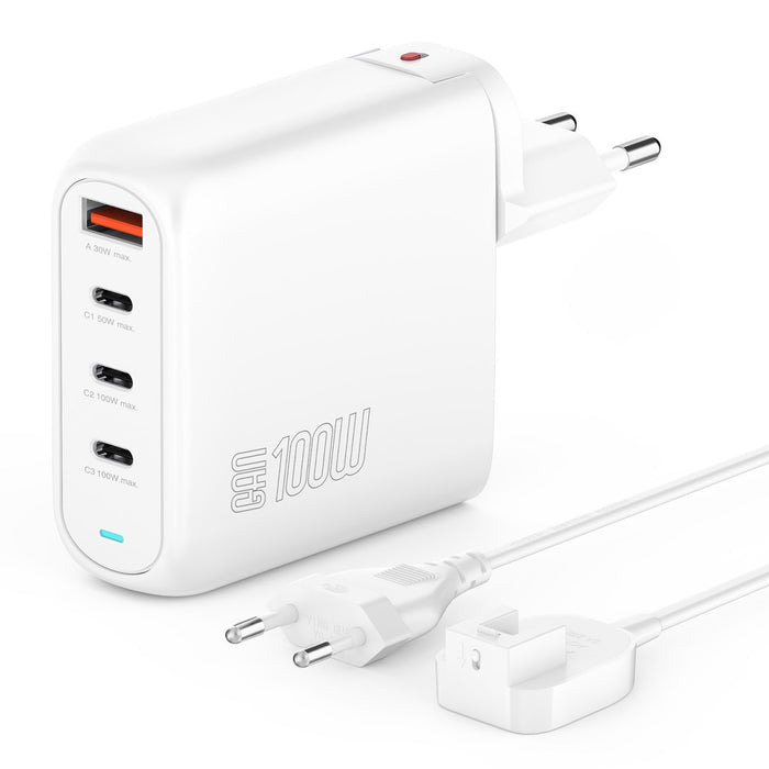EAN 4252011903870 - 4smarts GaN Flex Pro Universal Blanco Corriente alterna Carga rápida Interior imagen 1