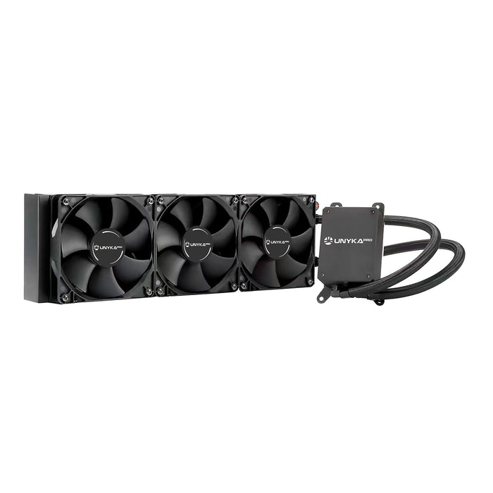 Refrigeracion Liquida Cpu Unykach Aquasphere Pro 360 Trx4  - 3 Ventiladores De 120mm Y 2000rpm - Diseã±Ada Para
