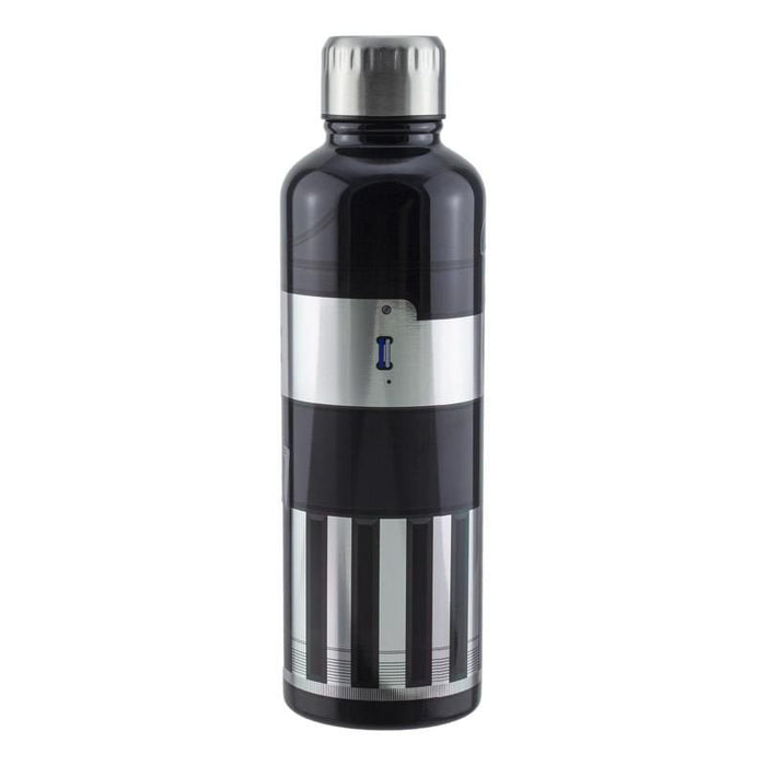 Paladone Darth Vader Lightsaber Metal Water Bottle Uso Diario 500 Ml Acero Inoxidable Negro, Plata