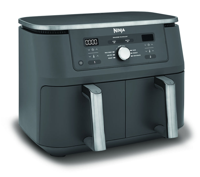 EAN 0622356322676 - Ninja DZ400EU freidora Doble 9,5 L Independiente 2470 W Freidora de aire caliente Gris imagen 4