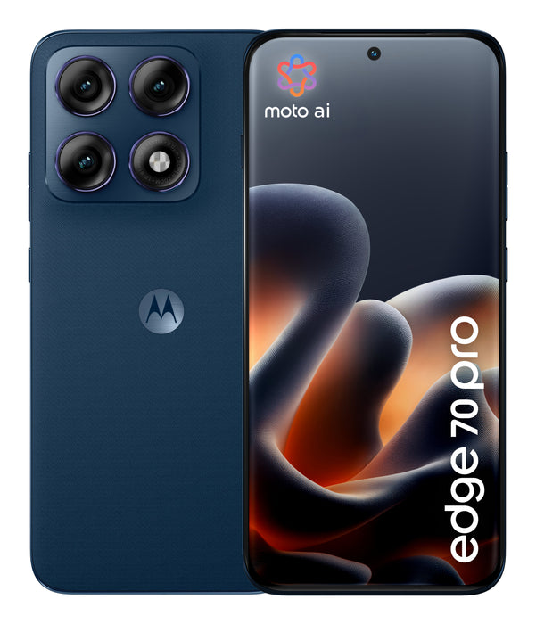 EAN 0840493616353 - Motorola edge 70 pro 17,2 cm (6.78") SIM doble Android 16.0 5G USB Tipo C 8 GB 256 GB 6500 mAh Azul oscur imagen 1