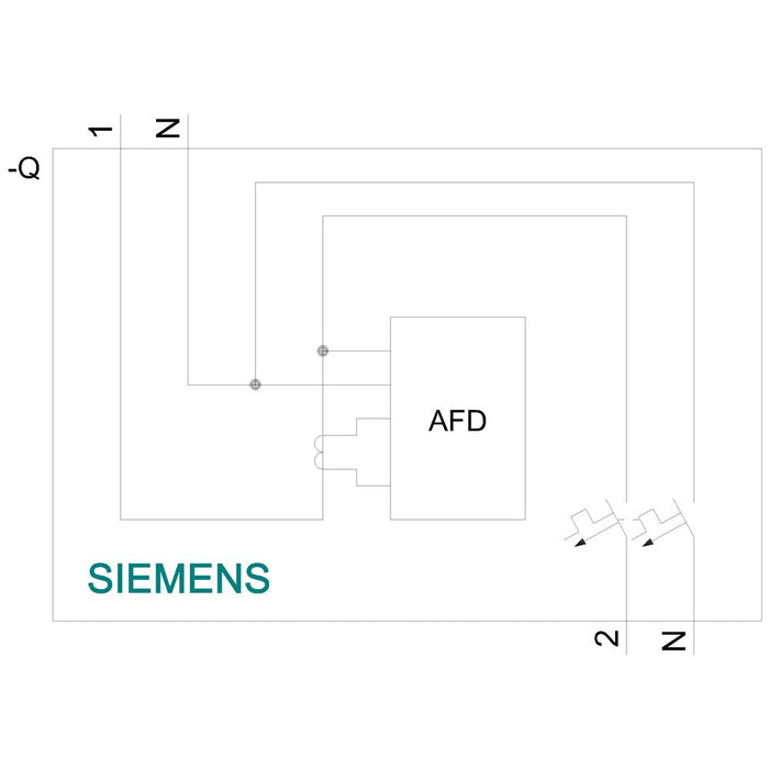 Siemens Afdd-Mcb B16 2pol 5sv6016-6kk16 230v 1te Brandschutzschalter