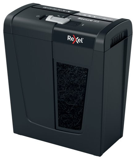 EAN 5028252615259 - Rexel Secure S5 triturador de papel Corte en tiras 68 dB Negro imagen 4
