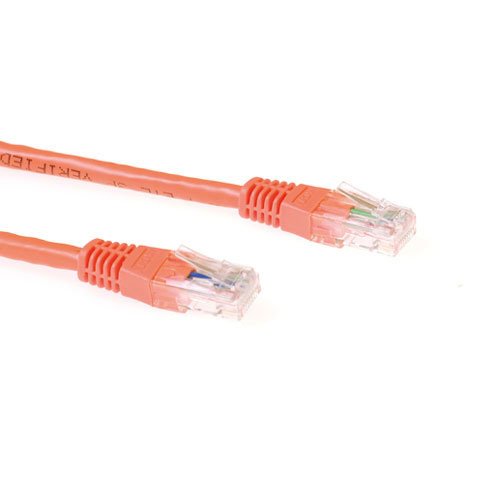Naranja 2 Meter U Utp Cat6a Patch Cable With Rj45 Connectors