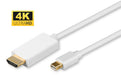 EAN 5704174123033 - Microconnect MDPHDMI1-4K adaptador de cable de vídeo 1 m Mini DisplayPort HDMI tipo A (Estándar) Blanco imagen 1