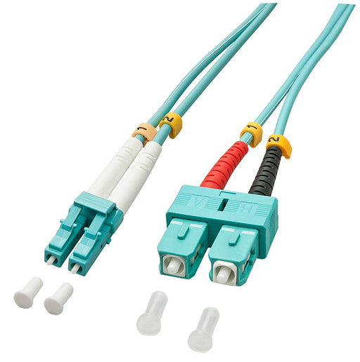 EAN 4002888463942 - Lindy 10m OM3 LC - SC Duplex Cable de fibra óptica e InfiniBand Turquesa imagen 1
