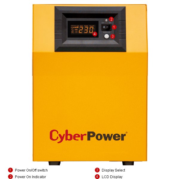 Sai Cyberpower Cps1500pie Sistema De Alimentación Ininterrumpida (Ups) Doble Conversión (En Línea) 1,5 Kva 1050 W 3 Salidas Ac