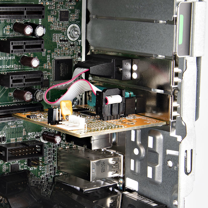 Pcie Dual Serial Port Card -   Ctlr 16c1050 Uart 5v/12v Status Light