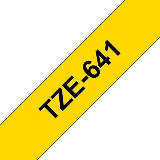 EAN 5715063058145 - Brother TZE-641 cinta para impresora de etiquetas Negro sobre amarillo imagen 1