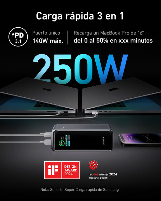 EAN 0194644130886 - Anker Prime 27650 mAh Negro imagen 2