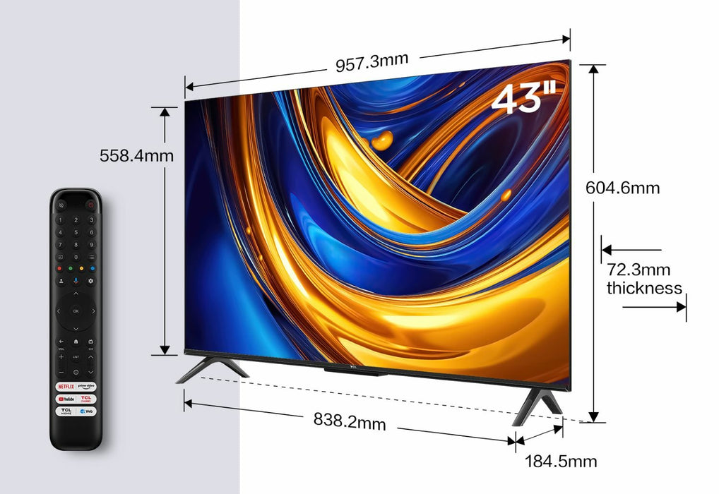 EAN 5901292524661 - TCL P61 43P61B Televisor 109,2 cm (43") 4K Ultra HD Smart TV Wifi Titanio imagen 7
