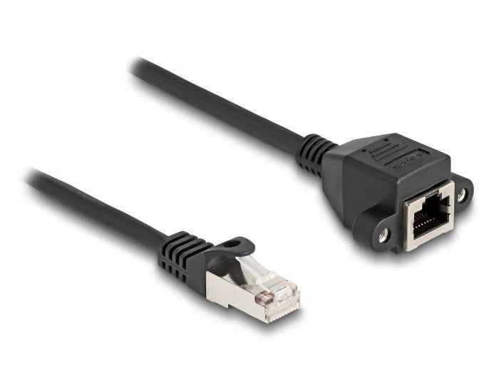 Delock 80195 Cable De Extensión Rj50 Macho A Hembra S/Ftp 3 M Negro