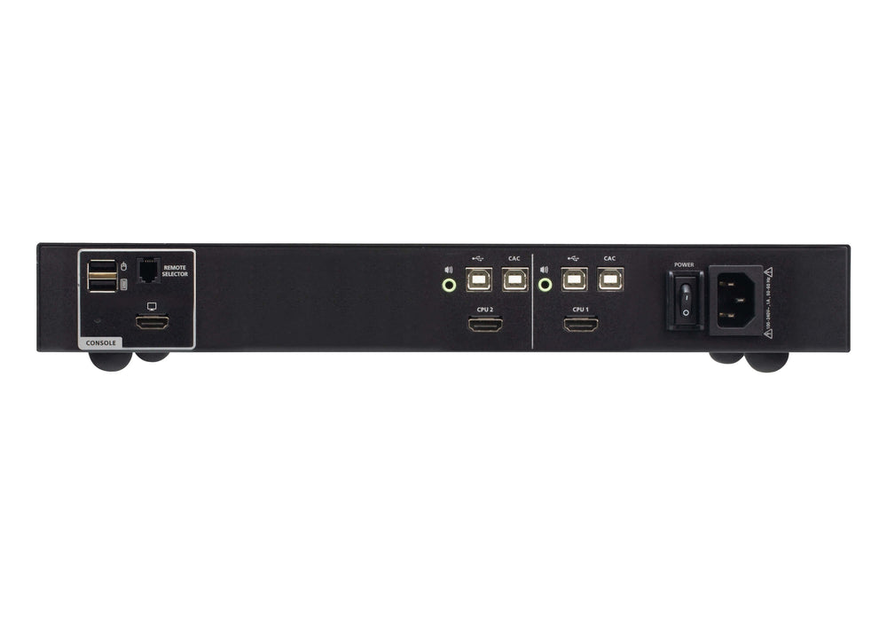 2-Port Usb - 4k Hdmi Secure  Kvm Switch With Card Reader