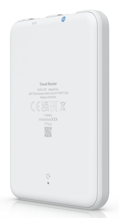 Ubiquiti Utr Router De Viaje Ultradelgado Wifi 5 Con Dos Antenas Wifi Integradas Que Extiende Instant&Aacute Neamente Su Unifi Network Dondequiera Que Est&Eacute , Brindando Conectividad Segura Y Familiar A Ubicaciones Remotas