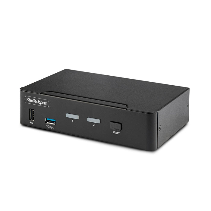 EAN 0065030894906 - StarTech.com D86A2-2-PORT-8K-KVM interruptor KVM Negro imagen 1