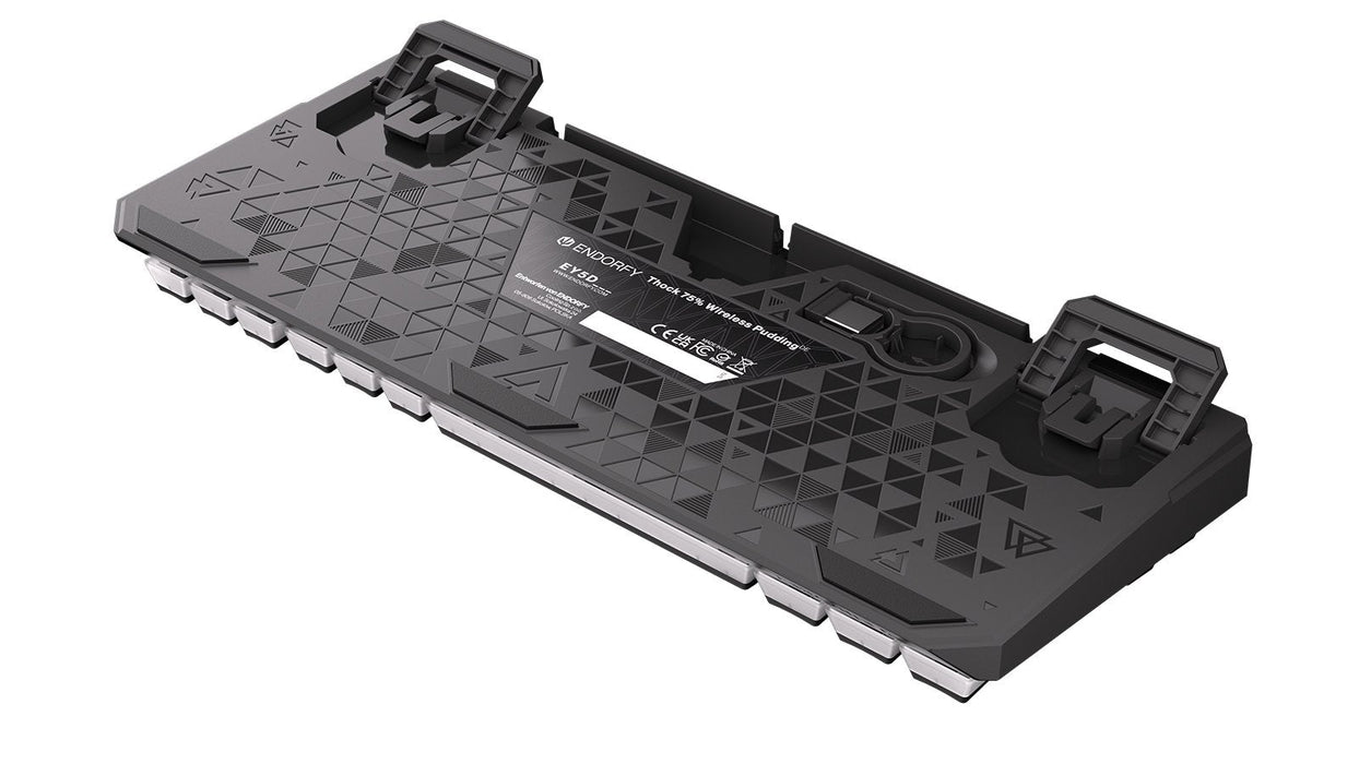 Teclado Alemán Endorfy Thock 75% Rf Inalámbrica + Usb Qwertz Negro