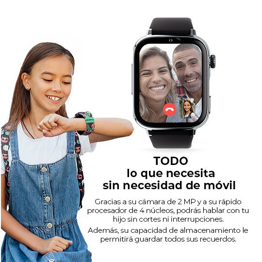 EAN 8436628090000 - SaveFamily SaveWatch Plus 2 4,7 cm (1.85") AMOLED Digital 410 x 502 Pixeles Pantalla táctil 4G Plata Wifi imagen 4