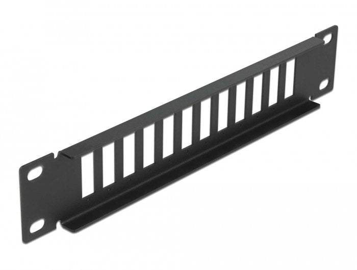 Delock 10 Lwl Patchpanel 12 Port Für Sc Duplex   Lc Quad 1 He Schwarz