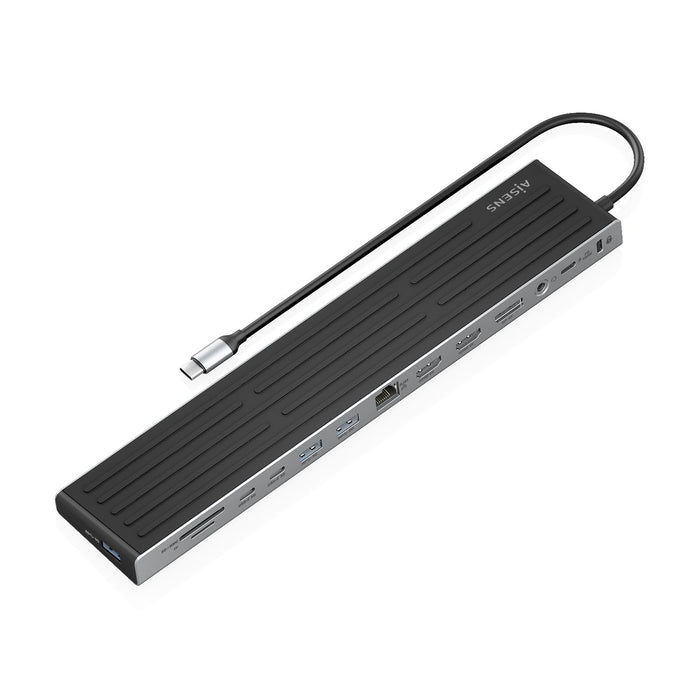 EAN 8435739904046 - AISENS ASUC-13P042-GR base para portátil y replicador de puertos Alámbrico USB 3.2 Gen 1 (3.1 Gen 1) Type imagen 2