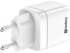 EAN 5705730441523 - Sandberg 441-52 cargador de dispositivo móvil Universal Blanco Corriente alterna Carga rápida Interior imagen 2