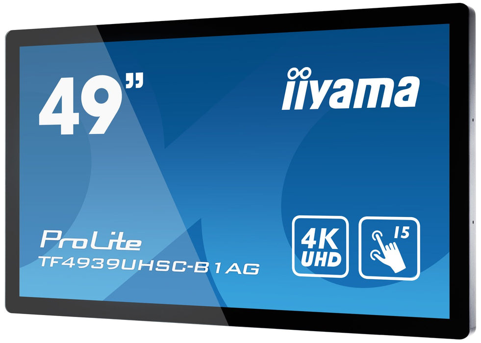 Monitor Iiyama 49 Tf4939uhsc-B1ag Touch  8ms,24/7,Dvi,Hdmi,Vga,Sp,Usb